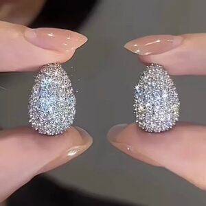 ✨ New Swarovski Crystal teardrop pierced earrings ✨Sellers pick